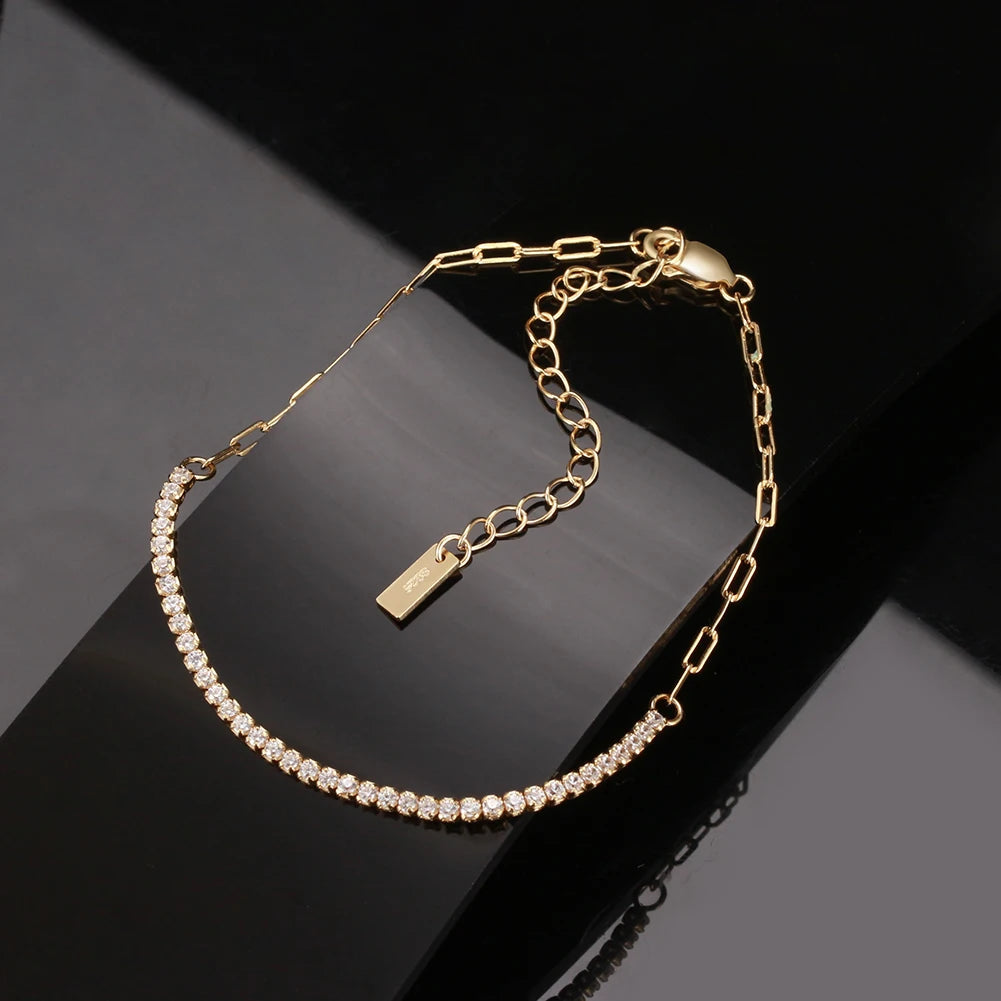 WINNIE | Gold Plated Sterling Silver Tennis Bracelet