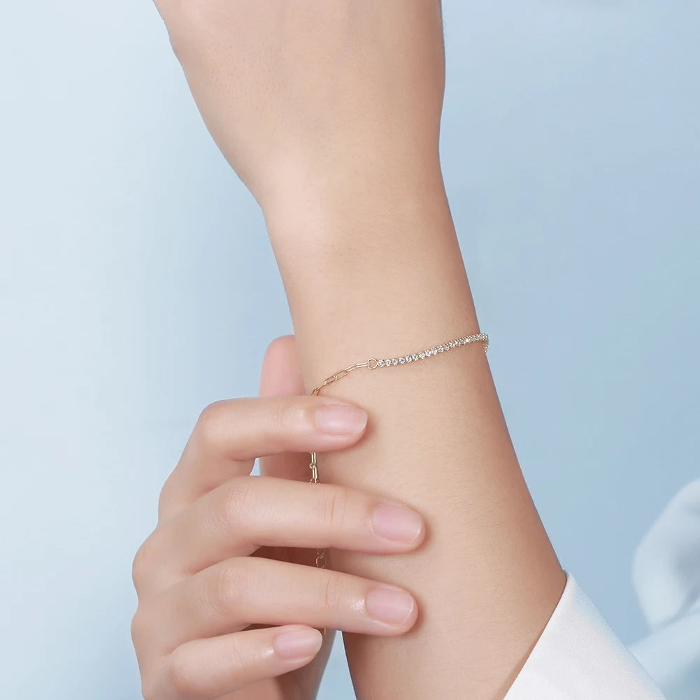 WINNIE | Gold Plated Sterling Silver Tennis Bracelet